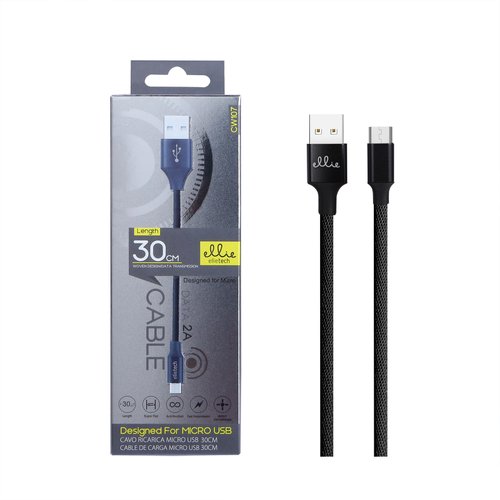 Ellietech CW107 Cable de Dato Micro USB 30CM