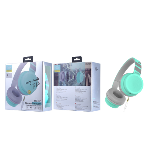 Ellietech HS101 Cascos Con Cable y Microfono