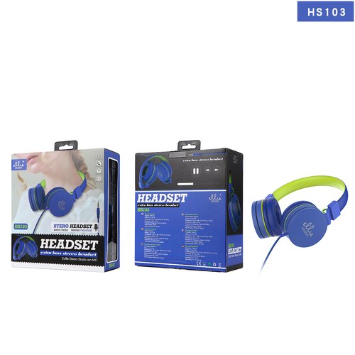 Ellietech HS103 Cascos Con Cable y Microfono