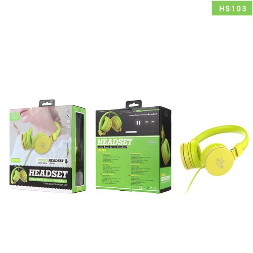 Ellietech HS103 Cascos Con Cable y Microfono