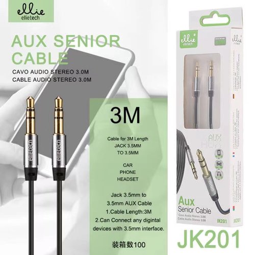Ellietech JK201 Cable Audio Jack 3.5mm a 3.5mm 3.0M