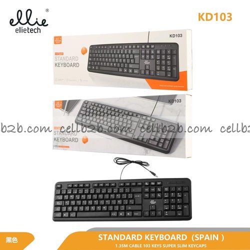 Ellietech KD103 Teclado con Cable