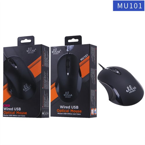 Ellietech MU101 Ratón Con Cable