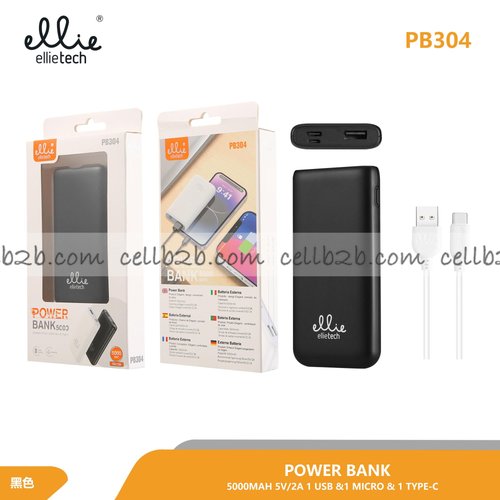 Ellietech PB304 Bateria Externa 5000mAh Portatil