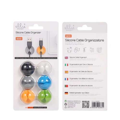 Ellietech SE101 Organizador de Cable para 1 Cable