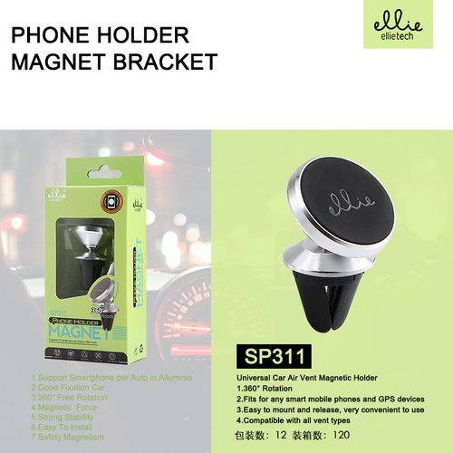 Ellietech SP311 Soporte Magnetico Universal para Movil