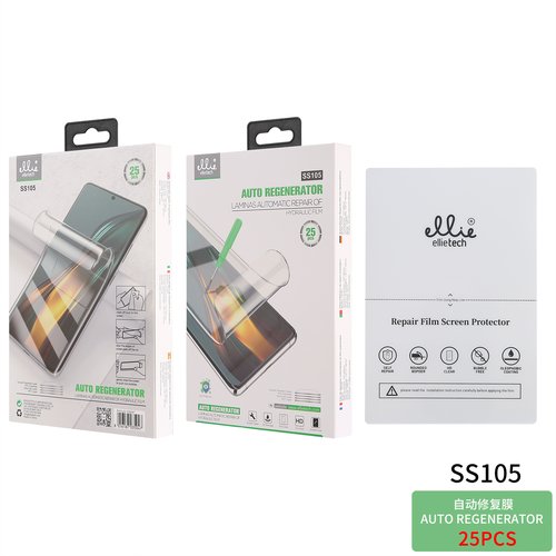 Ellietech SS105 Láminas Auto Regenerador Hidrogel 25 PCS