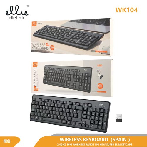 Ellietech WK104 Teclado Inalámbrico