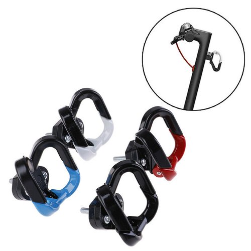 ES217 Gancho Metalico Doble para Xiaomi Mi Electric M365 / M365 Pro / M365 Pro 2 / 1S / Essential Negro