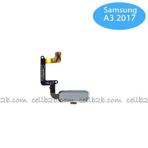 Flex de Boton Home para Samsung GALAXY A3 2017 A320F / A5 2017 A520F Azul