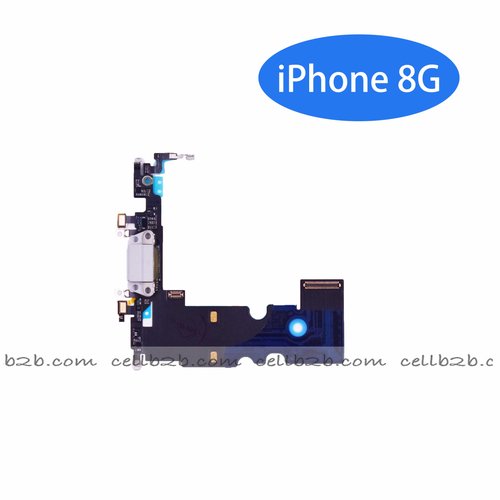 Flex de Carga Original para iPhone 8G Gris Claro