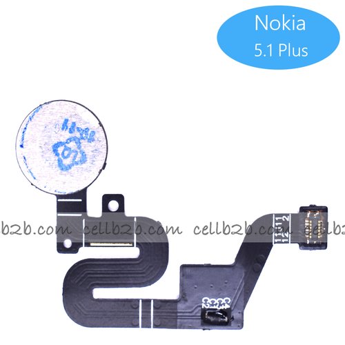 Flex de Lector de Huella para Nokia 5.1 Plus Negro