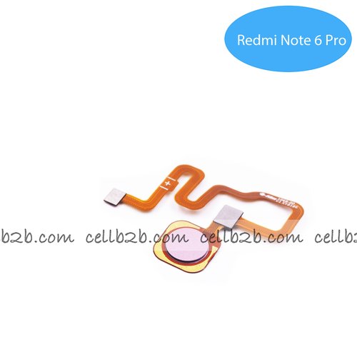 Flex de Lector de huella para Xiaomi Redmi Note 6 Pro Rosa