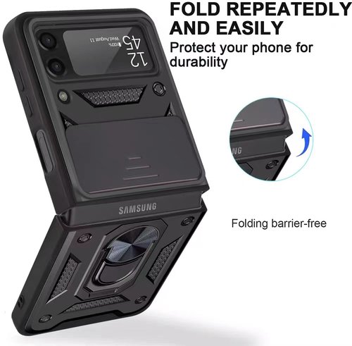 Funda Motomo Con Anillo Para Samsung Z Flip 3