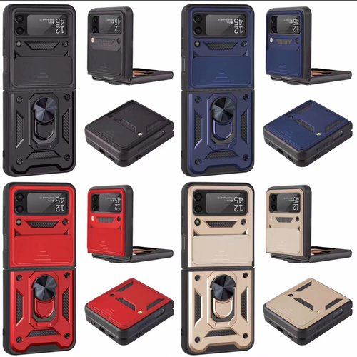 Funda Motomo Con Anillo Para Samsung Z Flip 3