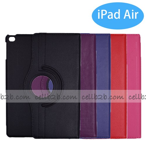 Funda para Tableta iPad 5 / Air 9.7 / New iPad 9.7 / iPad Pro 9.7 / New iPad 2018  Giratoria 360 Grados de Cuero PU