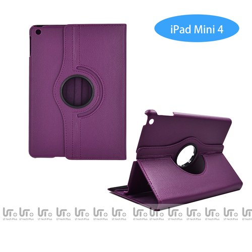 Funda para Tableta iPad Mini 4 Giratoria 360 Grados de Cuero PU