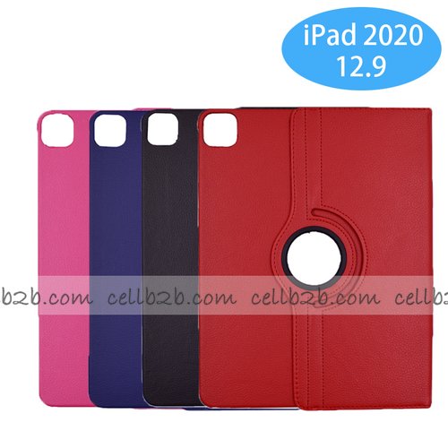 Funda para Tableta iPad pro 12.9 2020 Giratoria 360 Grados de Cuero PU