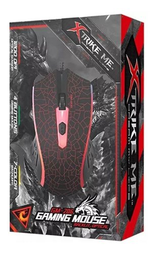 GM-206 Ratón Gaming Xtrick Me MIXED COLORS 4 Botones