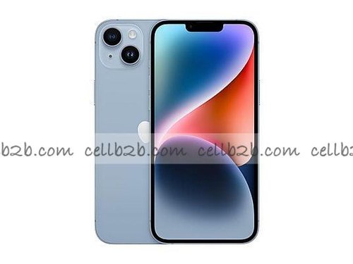 *Móvil iPhone 14 - 128GB Azul Grado A, Salud de Batería 85%+ SIM Física (USADO)