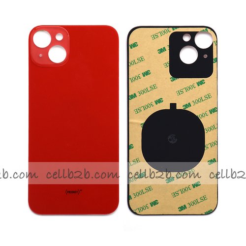 Tapa Trasera Cristal para iPhone 14 Plus Roja