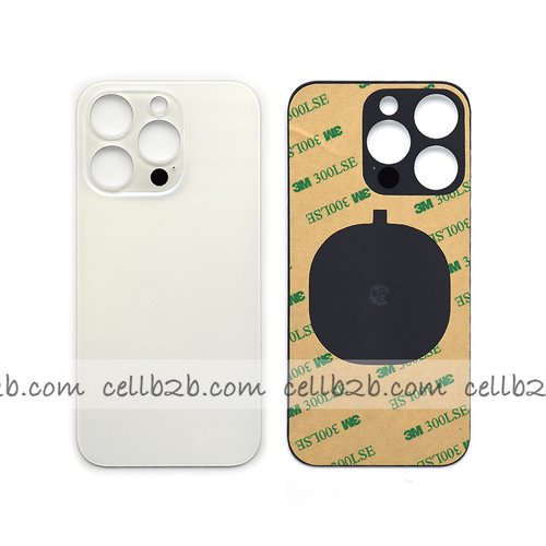 Tapa Trasera Cristal para iPhone 14 Pro Plateada