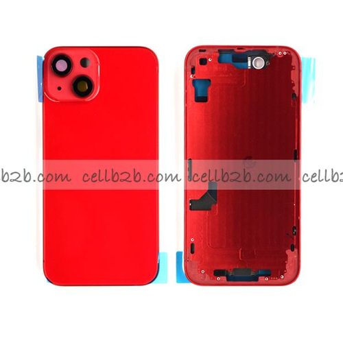 Tapa Chasis Con Bandeja iPhone 14 Rojo Sin Recambios