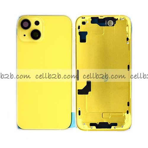 Tapa Chasis Con Bandeja iPhone 14 Amarillo Sin Recambios