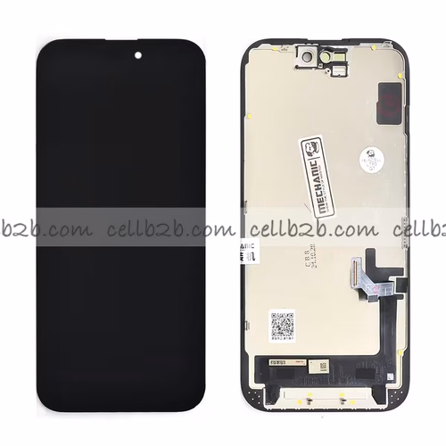 Pantalla iPhone 15 MC OLED Soft  LCD+Táctil Negra Completa (Control IC reemplazable)