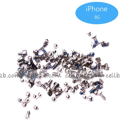 Juego Completo de Tornillos para iPhone 8G / iPhone SE 2020 Negro