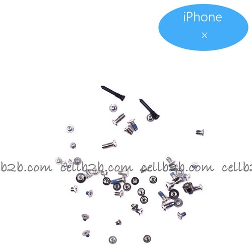 Juego Completo de Tornillos para iPhone X Negro