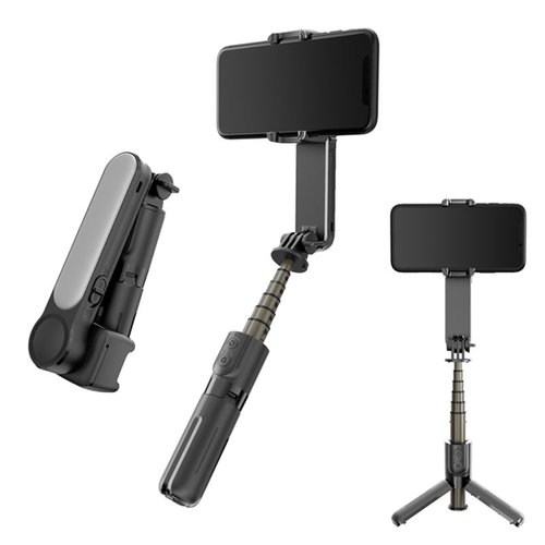 L09 Tripode Gimbal Palo de Selfie con Bluetooth y Luz