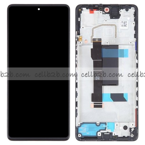 Original Pantalla Xiaomi Redmi Note 12 Pro 5G/ Poco X5 Pro 5G Negra con Marco Completa Tactil+LCD