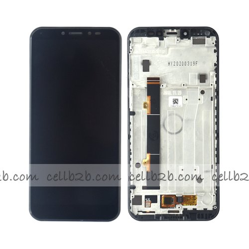 Original Pantalla Alcatel 1S 2019 Negra CON MARCO Completa LCD+Táctil