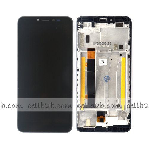 Original Pantalla Alcatel 1V 2019 5001 Negra CON MARCO Completa LCD+Táctil