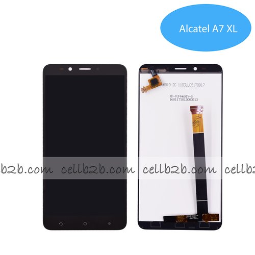 Original Pantalla Alcatel OT A7 XL Negra Completa LCD+Táctil
