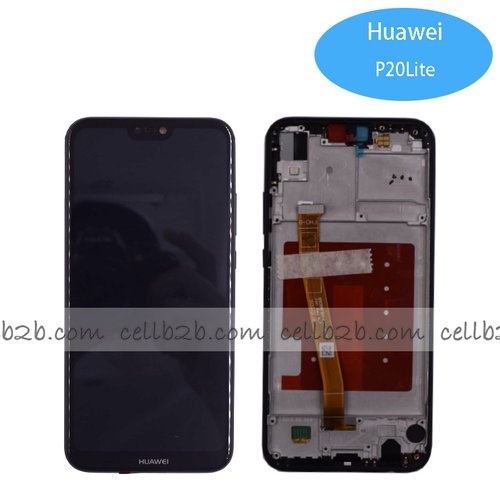 Original Pantalla Huawei P20 Lite/ Nova 3e Negra con Marco Completa LCD+Táctil