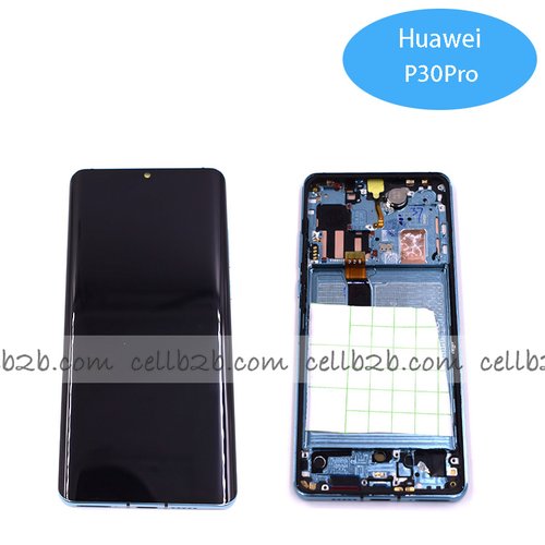 Original Pantalla Huawei P30 Pro Azul Aurora con Marco Completa LCD+Táctil