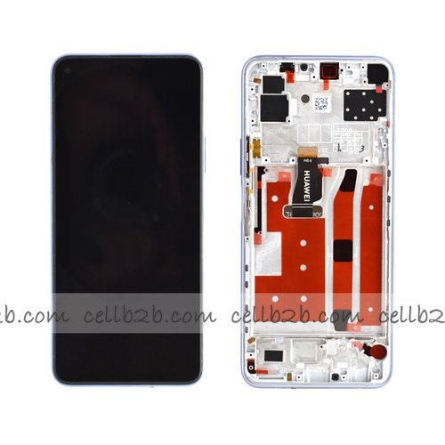 Original Pantalla Huawei P40 Lite 5G Plateado con Marco Completa LCD+Táctil