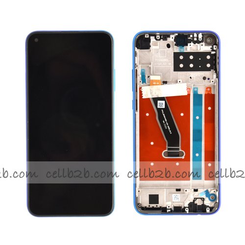 Original Pantalla Huawei P40 Lite E / Enjoy 10 / Y7P 2020 / Honor Play 3 Azul Aurora con Marco Completa LCD+Táctil