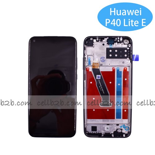 Original Pantalla Huawei P40 Lite E / Enjoy 10 / Y7P 2020 / Honor Play 3 Negra con Marco Completa LCD+Táctil