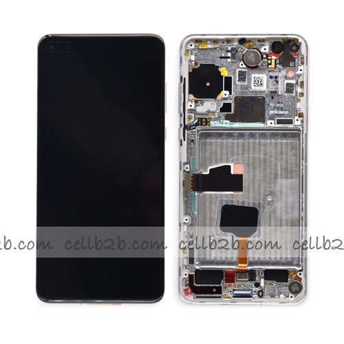 Original Pantalla Huawei P40 Plateada con Marco Completa LCD+Táctil