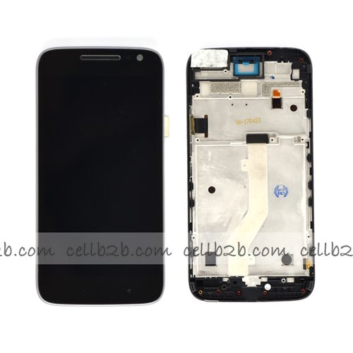 Original Pantalla Moto G4 Play Negra CON MARCO Completa LCD+Táctil