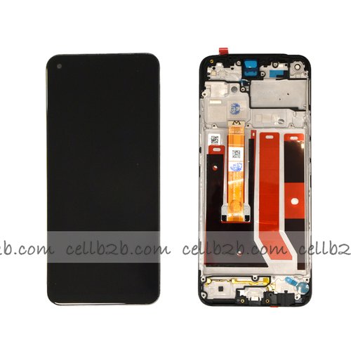 Original Pantalla OPPO A53 / A53S Negra CON MARCO Completa LCD+Táctil