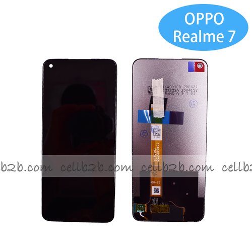 Original Reparada Pantalla Realme 7 Negra Completa LCD+Táctil