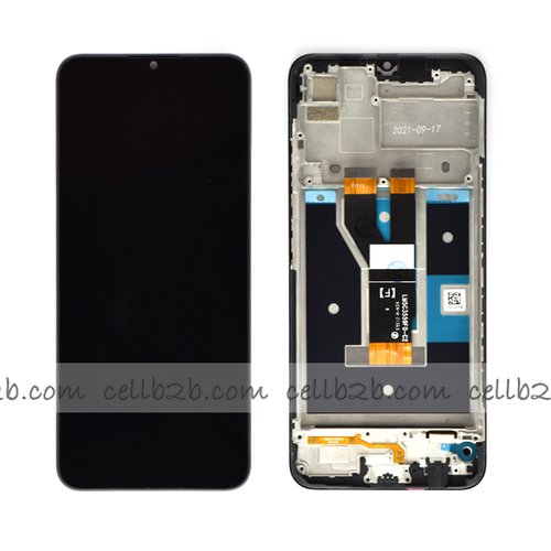 Original Pantalla Realme C20 / C21 / C11 2021 R Negra CON MARCO Completa LCD+Táctil