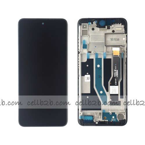 Original Pantalla TCL 20L / 20L Plus Negra CON MARCO Completa LCD+Táctil