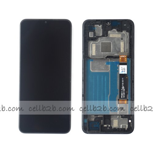 Original Pantalla TCL 20R 5G Negra CON MARCO Completa LCD+Táctil