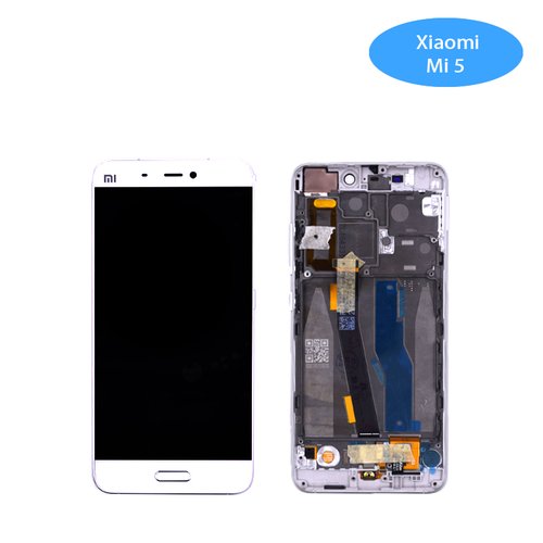 Original Pantalla Xiaomi Mi 5 Con Marco Blanca Completa