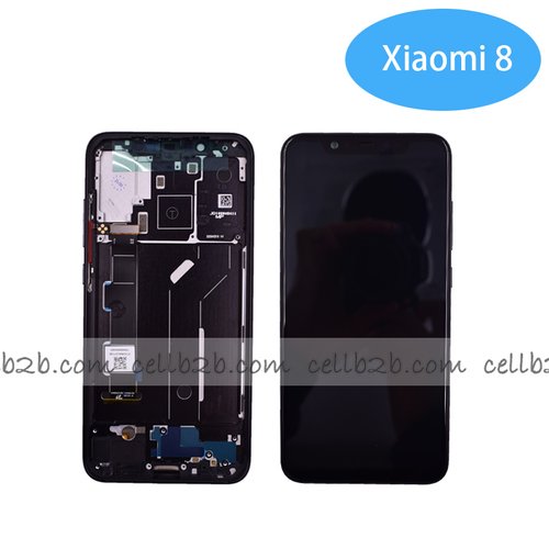 Original Pantalla Xiaomi Mi 8 con marco Negra Completa LCD+Táctil